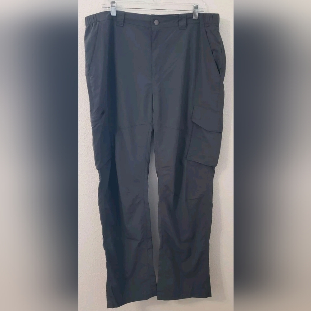 Columbia Black Cargo Pants with Straight Leg Design